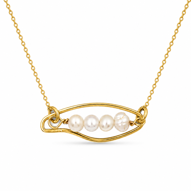 POD — ΚΟΛΙΕ ΑΣΗΜΙ 925 ΕΠΙΧΡΥΣΟ PENDANT OVAL ΤΡΙΑ ΜΑΡΓΑΡΙΤΑΡΙΑ