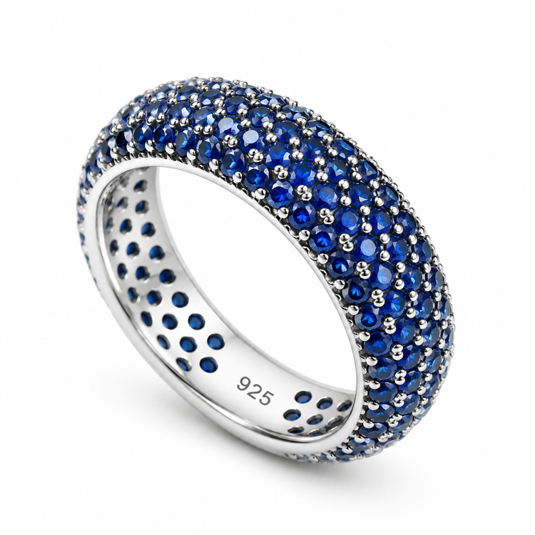 ΔΑΧΤΥΛΙΔΙ ETERNITY PAVE ΚΡΥΣΤΑΛΛΑ — ΑΣΗΜΙ 925