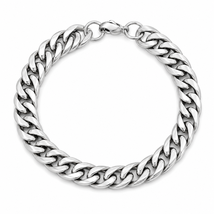 CUBAN FORCE — ΑΝΔΡΙΚΟ ΒΡΑΧΙΟΛΙ ΑΤΣΑΛΙ 316L CUBAN LINK
