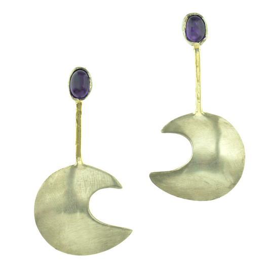 Handmade Moon Shaped Earring