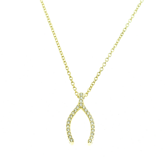 Silver 925 Wishbone Pendant