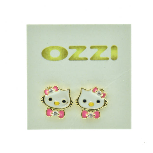 Silver 925 Kitty Earrings