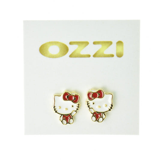 Silver 925 Kitty Earrings