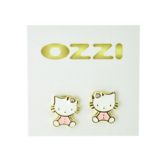 Silver 925 Kitty Earrings