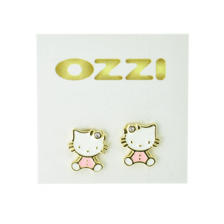 Silver 925 Kitty Earrings