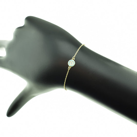 Silver 925 Greek Eye Bracelet