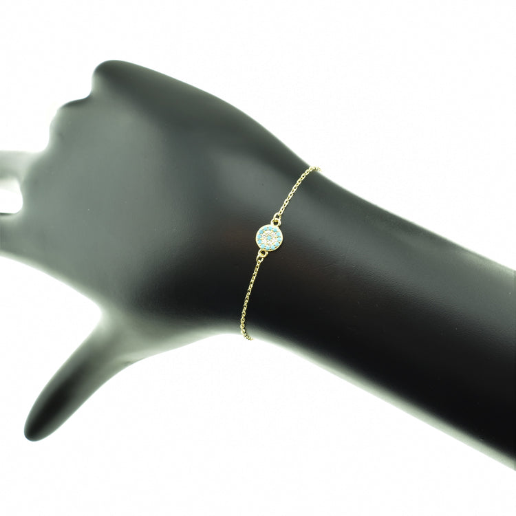 Silver 925 Greek Eye Bracelet