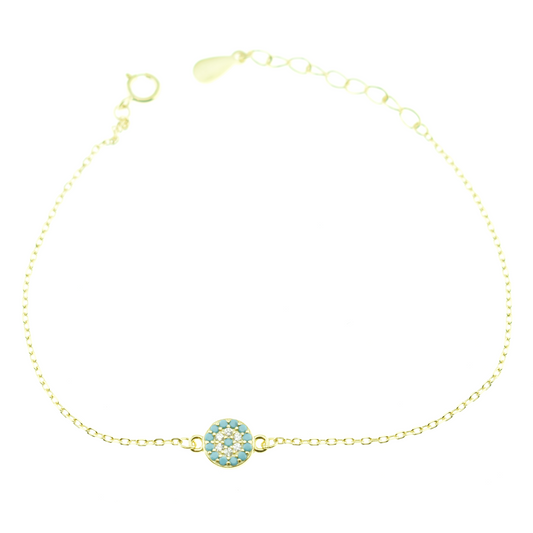 Silver 925 Greek Eye Bracelet