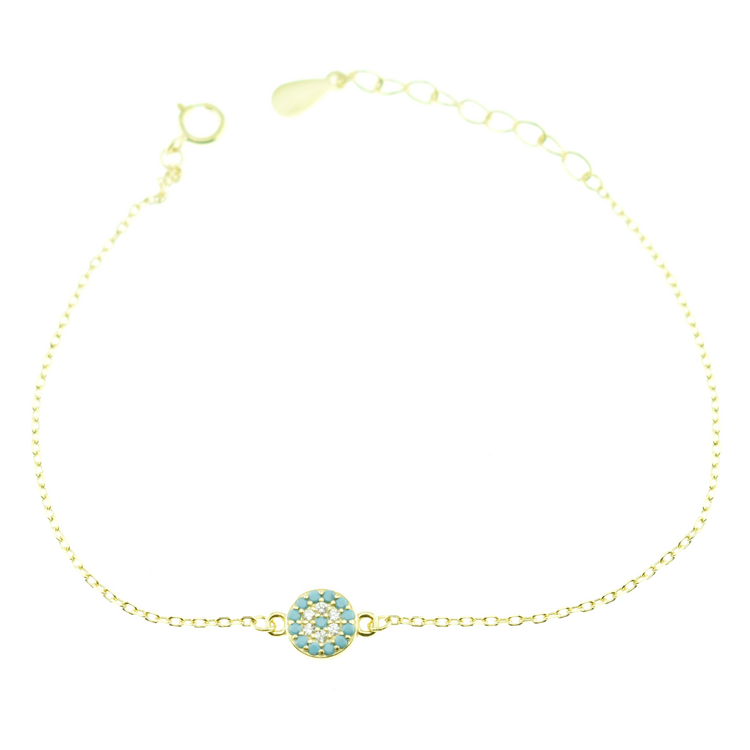 Silver 925 Greek Eye Bracelet