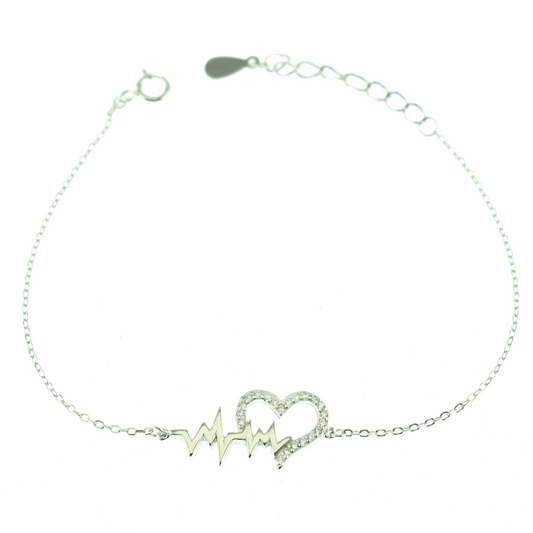 Silver 925 Heart Bracelet