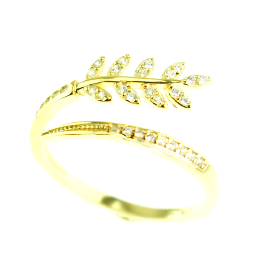 Silver 925 Leaf Ring