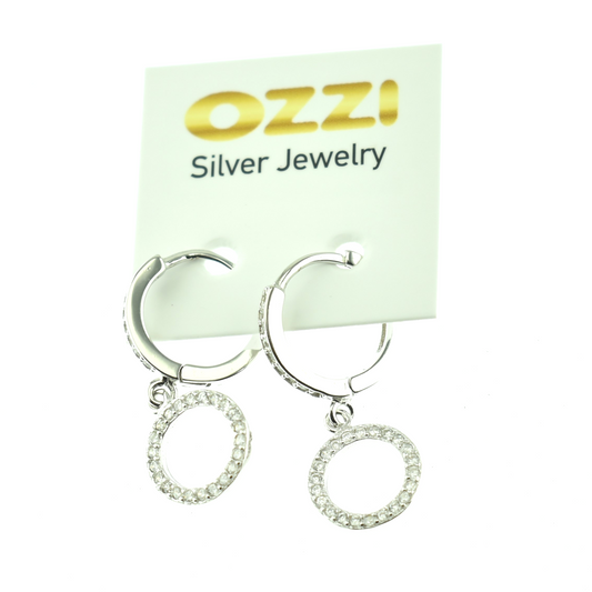 Ασημένια Σκουλαρίκια Ozzi