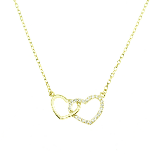 Double Heart Necklace