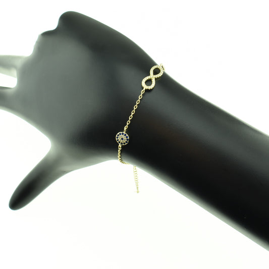 Silver 925 Eye - Infinity Bracelet