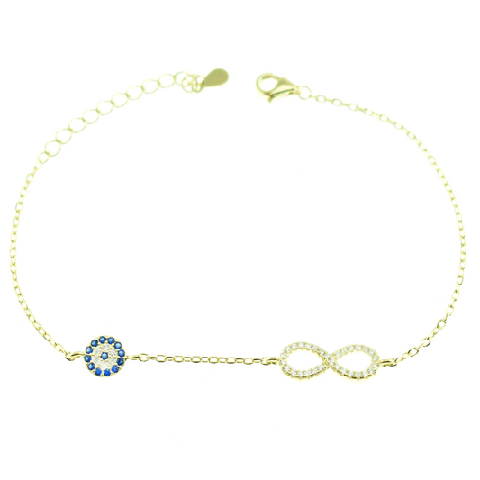 Silver 925 Eye - Infinity Bracelet
