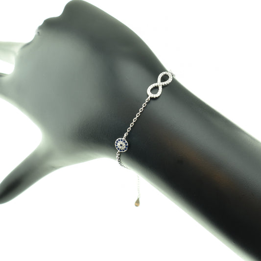 Silver 925 Eye - Infinity Bracelet