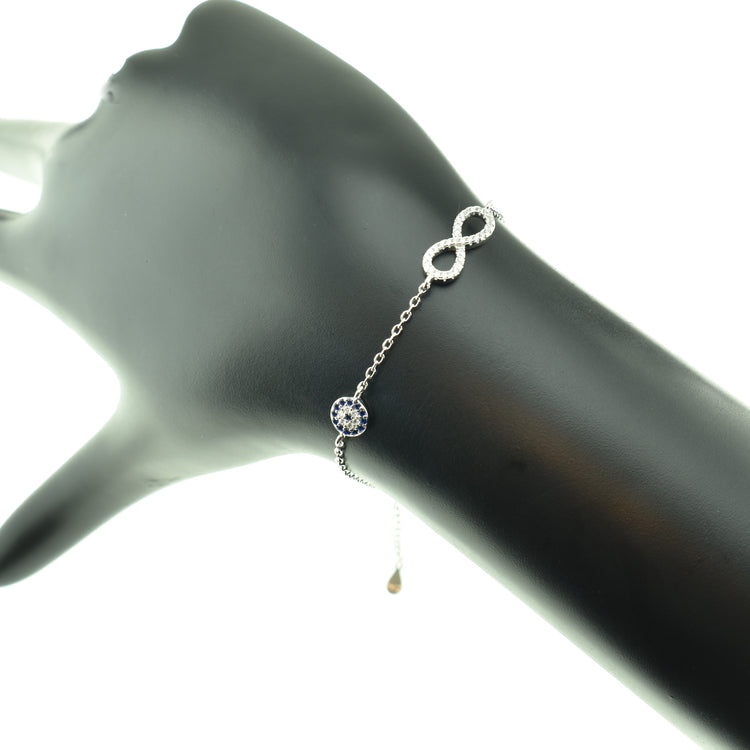 Silver 925 Eye - Infinity Bracelet