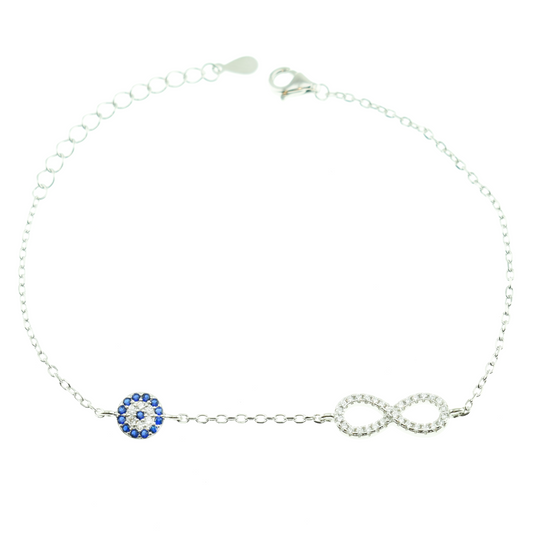 Silver 925 Eye - Infinity Bracelet