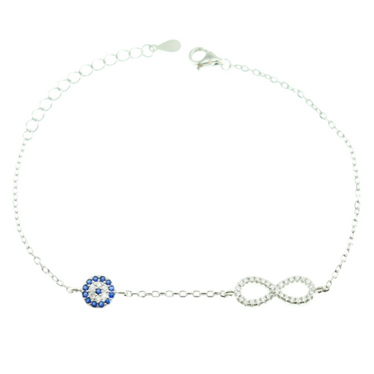 Silver 925 Eye - Infinity Bracelet
