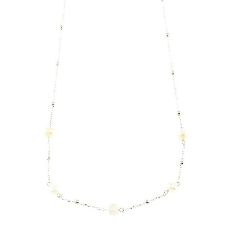 Silver 925 Freshwater Pearl Necklace