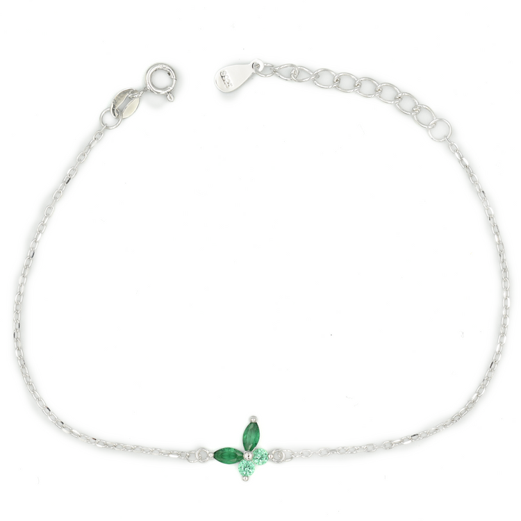 VALERINE — ΑΣΗΜΕΝΙΟ ΒΡΑΧΙΟΛΙ ΜΕ ΠΕΤΑΛΟΥΔΑ ΖΙΡΚΟΝ