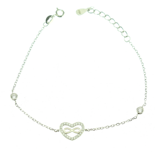Silver 925 Heart Bracelet