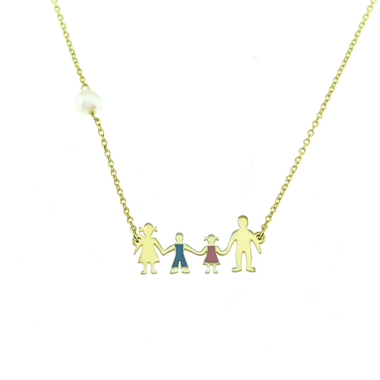 Silver 925 Family Necklace