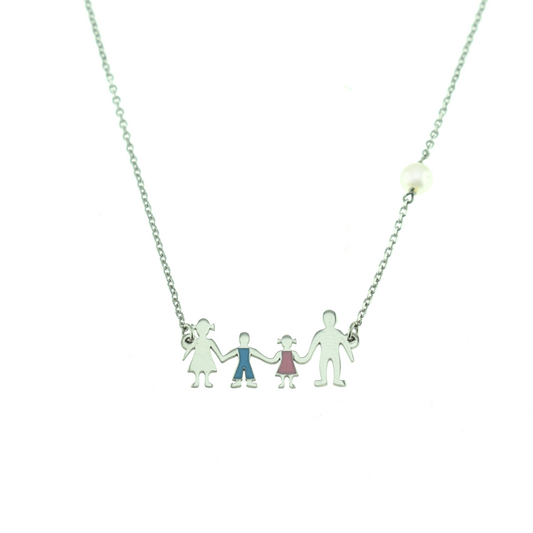 Silver 925 Family Necklace