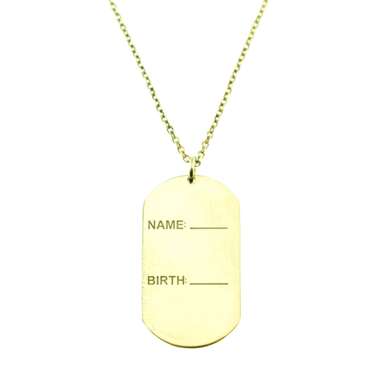 Silver 925 Tag Pendant