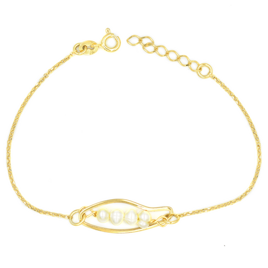 NEMA SEED — Βραχιόλι με λεπτά μαργαριτάρια