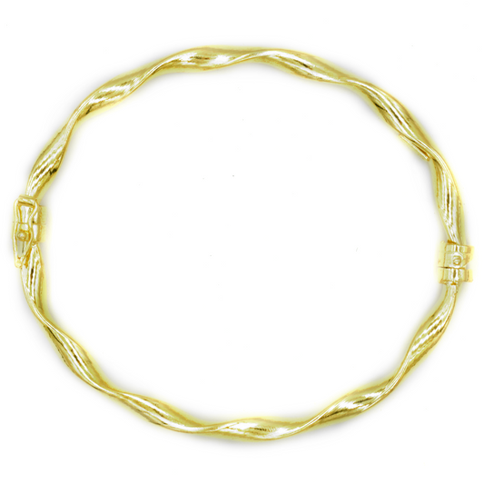 ELOA – ΕΠΙΧΡΥΣΩΜΕΝΟ ΒΡΑΧΙΟΛΙ ΑΣΗΜΙ 925 ΜΕ ΣΤΡΙΦΤΟ DESIGN