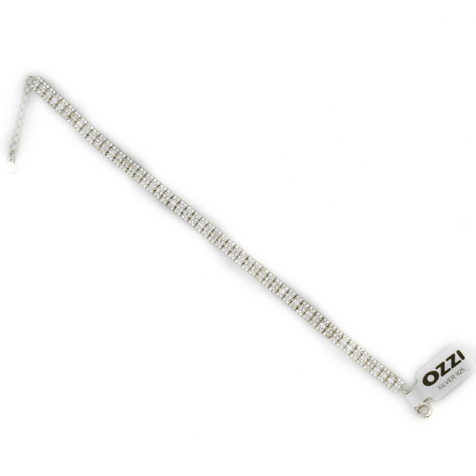 LYEN – ΒΡΑΧΙΟΛΙ ΑΣΗΜΙ 925 ΜΕ ΖΙΡΓΚΟΝ