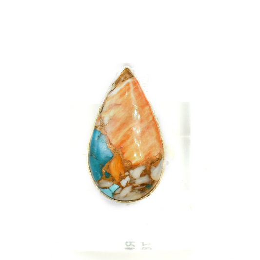 TARIN – ΔΑΧΤΥΛΙΔΙ ΜΕ TURQUOISE & JASPER ΣΕ ΑΣΗΜΙ 925