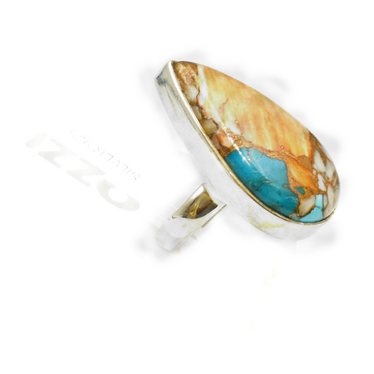 TARIN – ΔΑΧΤΥΛΙΔΙ ΜΕ TURQUOISE & JASPER ΣΕ ΑΣΗΜΙ 925