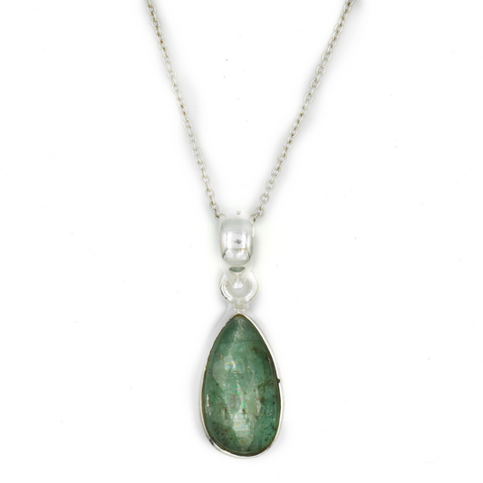 EIRAL – ΚΟΛΙΕ ΜΕ ΦΥΣΙΚΗ ΠΕΤΡΑ KYANITE ΚΑΙ ΑΣΗΜΙ 925