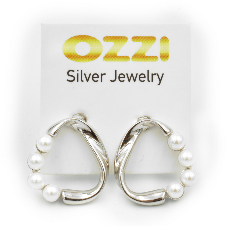 MIREL — ΑΣΥΜΜΕΤΡΑ ΣΚΟΥΛΑΡΙΚΙΑ ΑΠΟ ΑΣΗΜΙ 925 ΜΕ ΜΑΡΓΑΡΙΤΑΡΙΑ