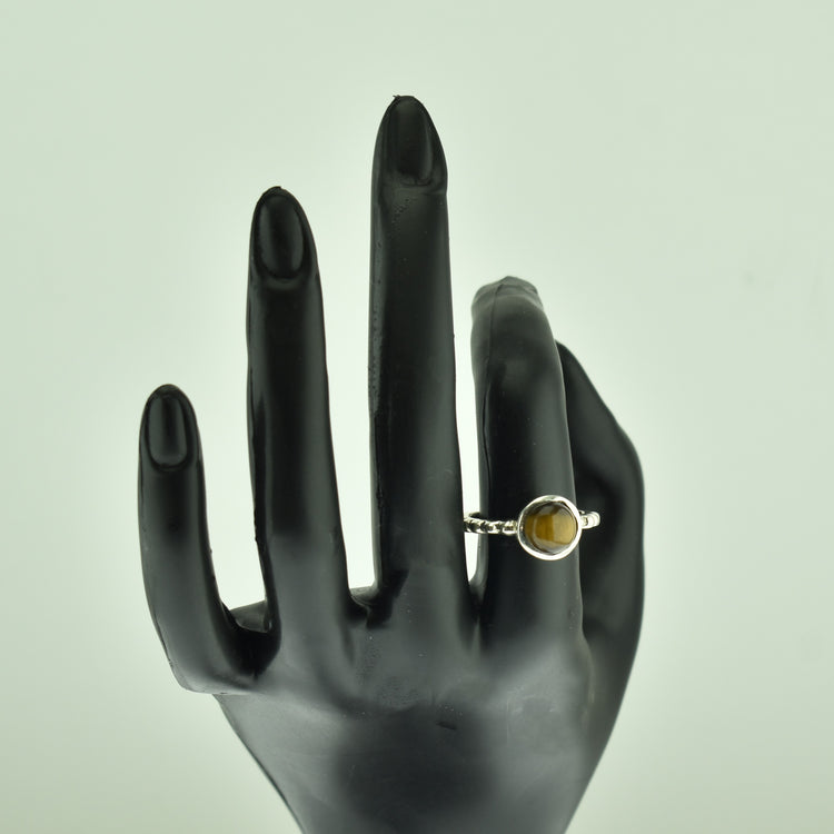 Silver 925 Tiger Eye Ring