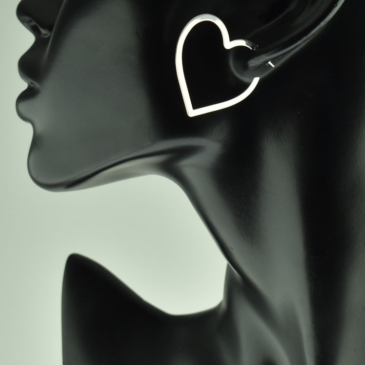 Silver 925 Heart Earrings