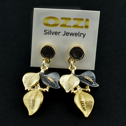 Handmade Leaf Earrings