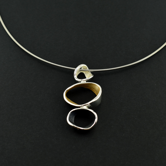 Handmade Triple Round Necklace