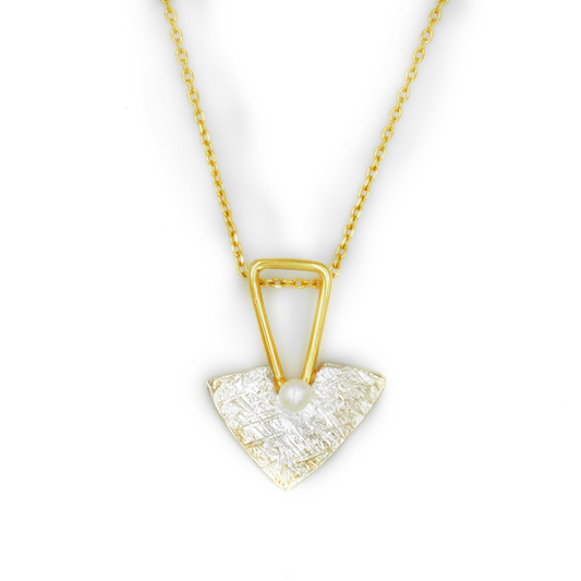 LYONI — ΔΙΧΡΩΜΟ ΚΟΛΙΕ ΑΠΟ ΑΣΗΜΙ 925 ΜΕ ΜΑΡΓΑΡΙΤΑΡΙ