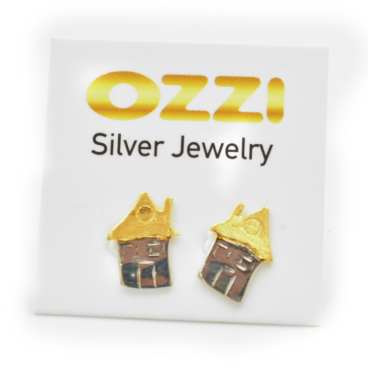 CASIA — ΔΙΧΡΩΜΑ ΣΚΟΥΛΑΡΙΚΙΑ “HOUSE” ΑΠΟ ΑΣΗΜΙ 925