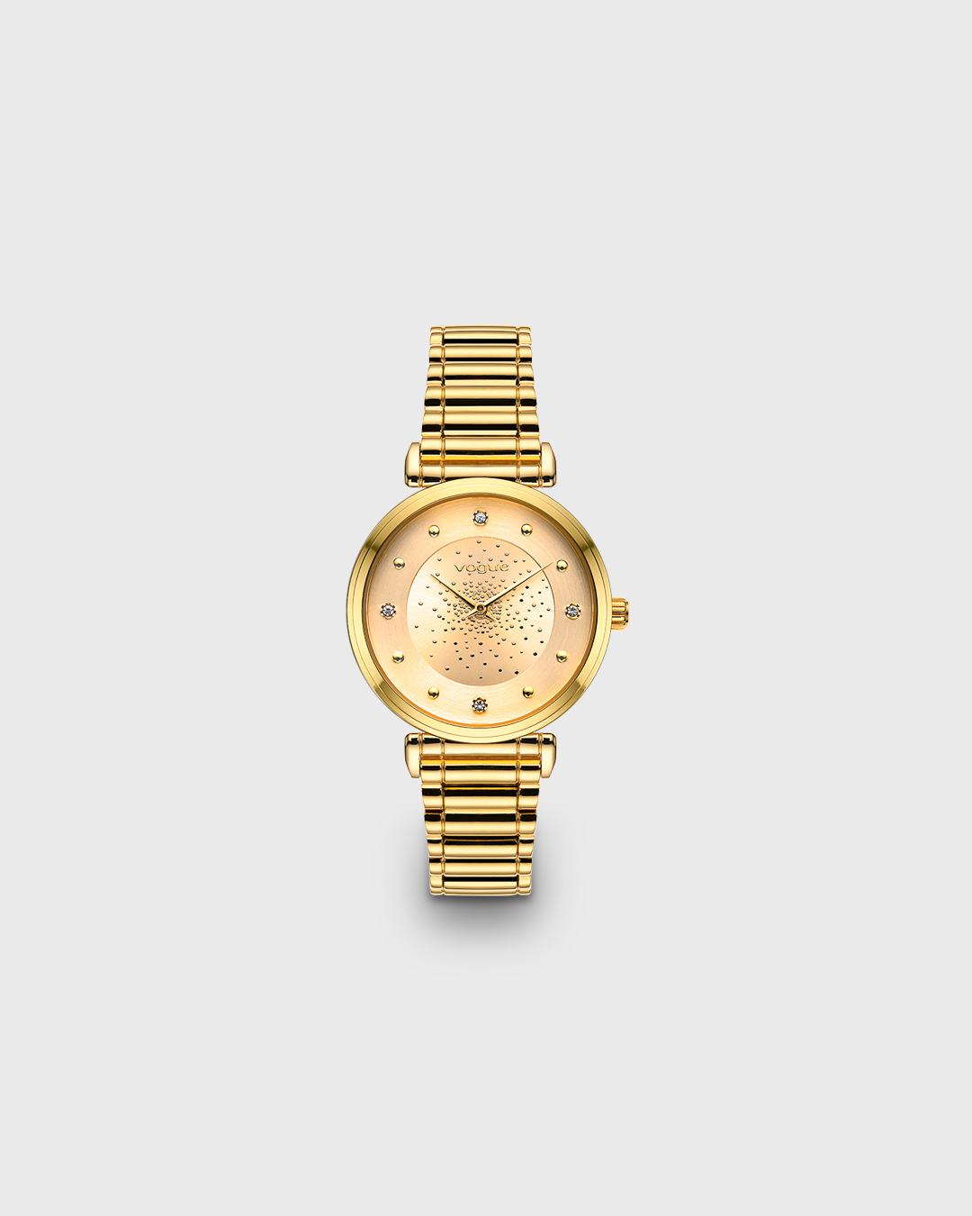 VOGUE BIND — ΓΥΝΑΙΚΕΙΟ ΡΟΛΟΙ QUARTZ ΜΕ ΣΑΜΠΑΝΙ ΚΑΝΤΡΑΝ ΚΑΙ ΧΡΥΣΟ ΜΠΡΑΣΕΛΕ