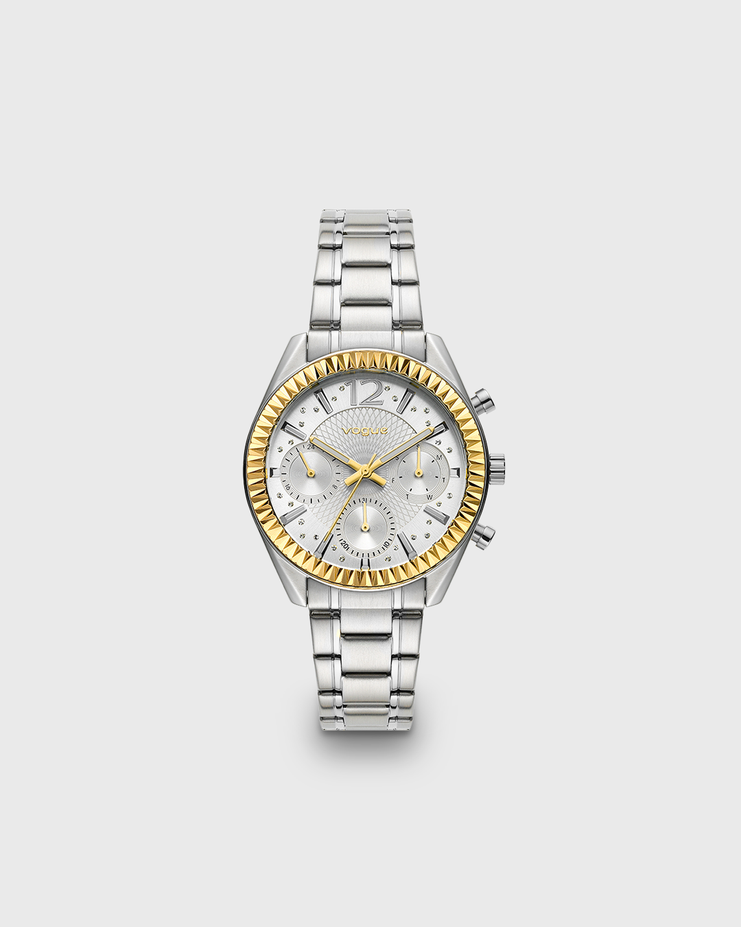VOGUE HAPPY SPORT — ΓΥΝΑΙΚΕΙΟ ΡΟΛΟΙ QUARTZ MULTIFUNCTION ΜΕ ΑΣΗΜΙ ΚΑΝΤΡΑΝ
