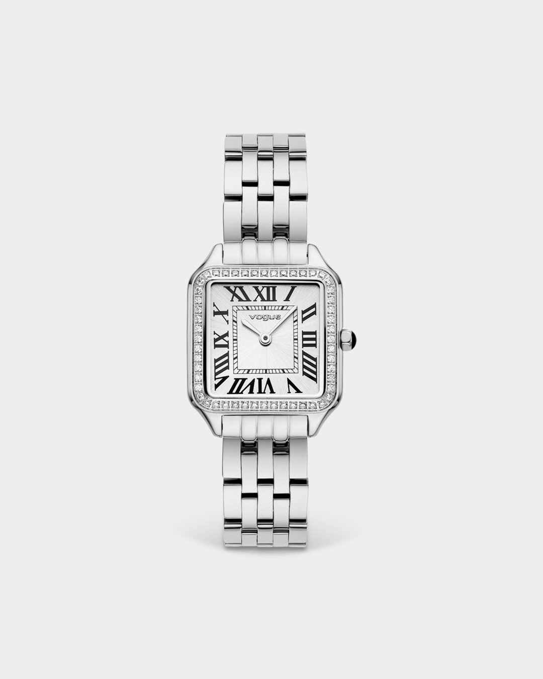 VOGUE VICTORIA — ΓΥΝΑΙΚΕΙΟ ΡΟΛΟΙ QUARTZ ΜΕ ΛΕΥΚΟ ΚΑΝΤΡΑΝ ΚΑΙ ΑΤΣΑΛΙΝΟ ΜΠΡΑΣΕΛΕ