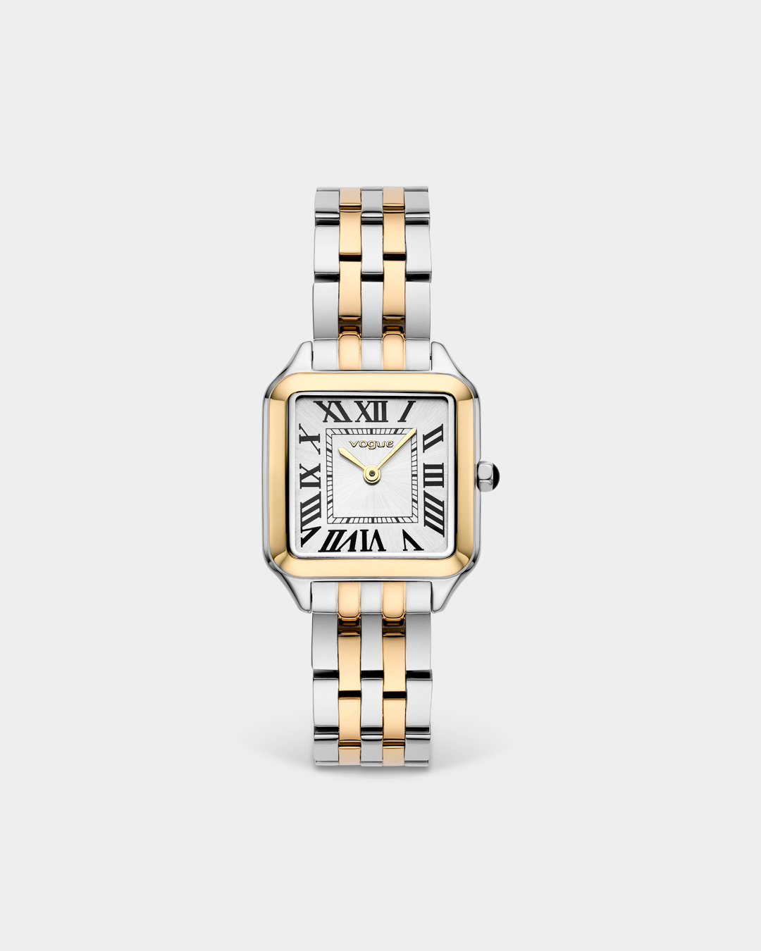 VOGUE VICTORIA — ΓΥΝΑΙΚΕΙΟ ΡΟΛΟΙ QUARTZ ΜΕ ΛΕΥΚΟ ΚΑΝΤΡΑΝ ΚΑΙ ΔΙΧΡΩΜΟ ΜΠΡΑΣΕΛΕ