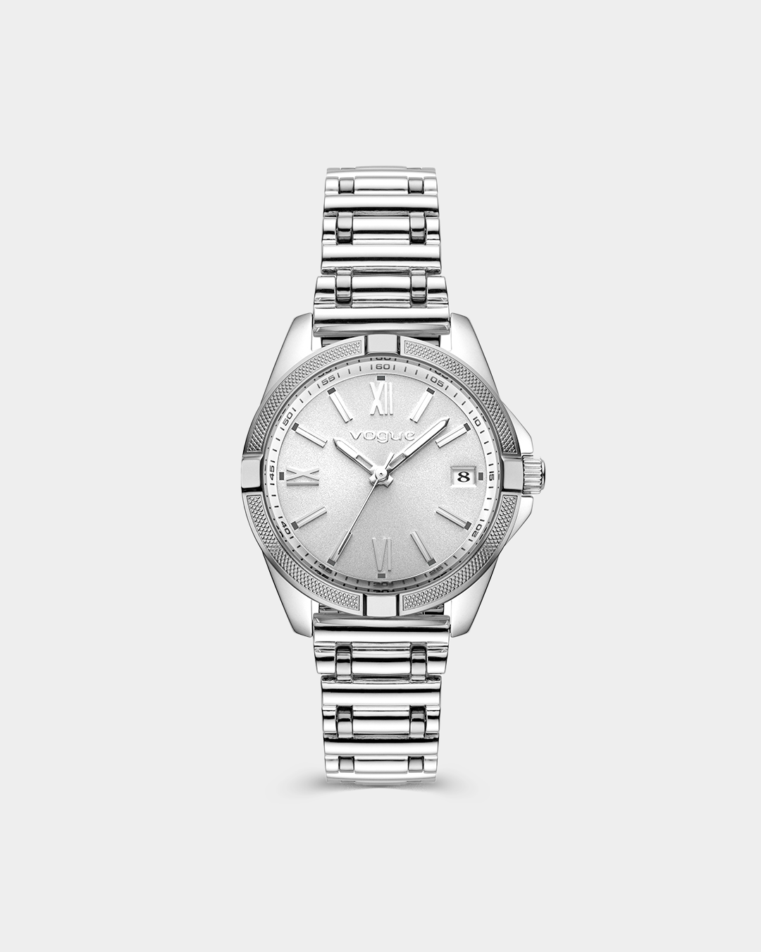 VOGUE LIZ MINI — ΓΥΝΑΙΚΕΙΟ ΡΟΛΟΙ QUARTZ ΜΕ ΑΣΗΜΙ ΚΑΝΤΡΑΝ ΚΑΙ ΑΤΣΑΛΙΝΟ ΜΠΡΑΣΕΛΕ