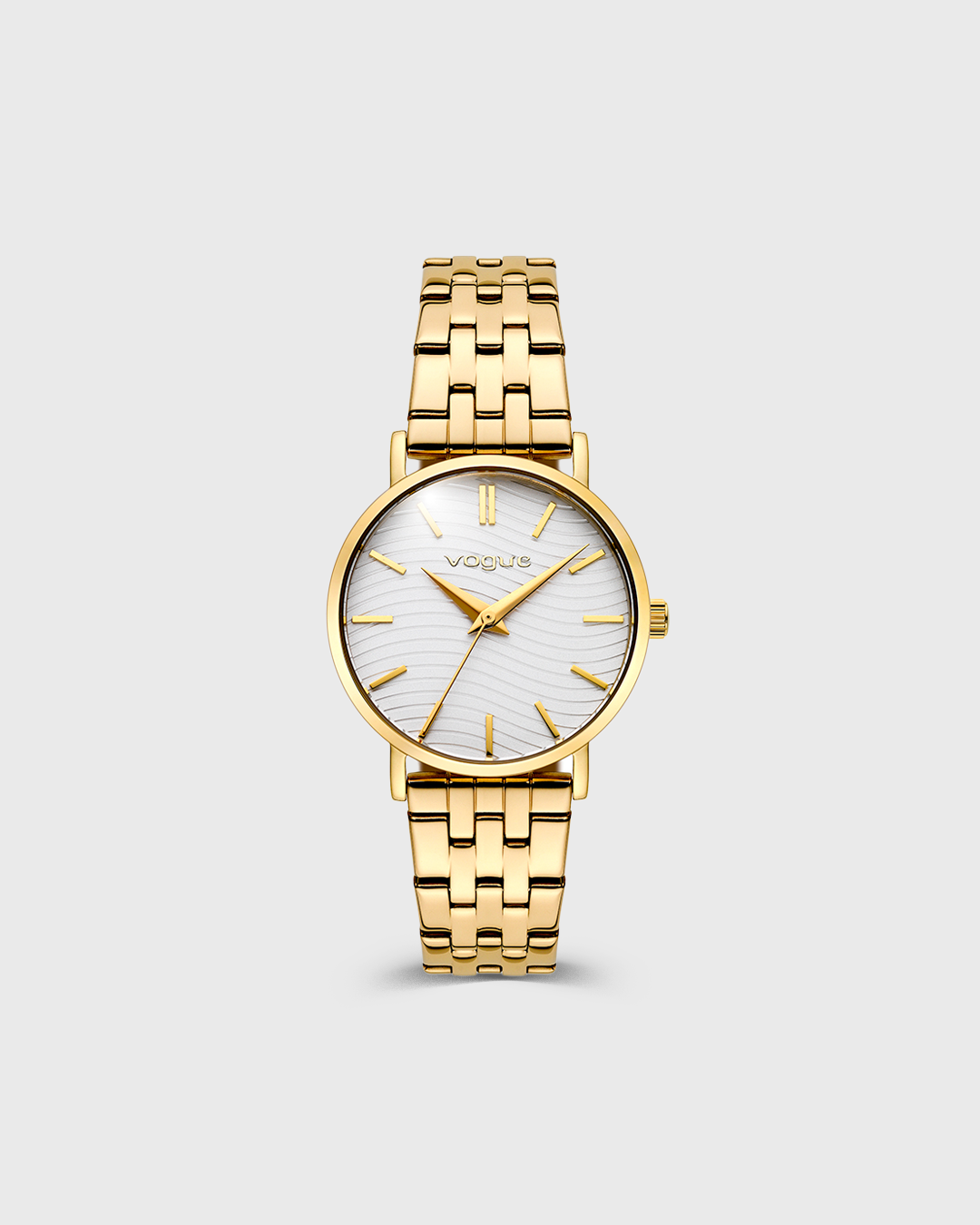 VOGUE NICOLE — ΓΥΝΑΙΚΕΙΟ ΡΟΛΟΙ QUARTZ ΜΕ ΑΣΗΜΙ ΚΑΝΤΡΑΝ ΚΑΙ ΧΡΥΣΟ ΜΠΡΑΣΕΛΕ