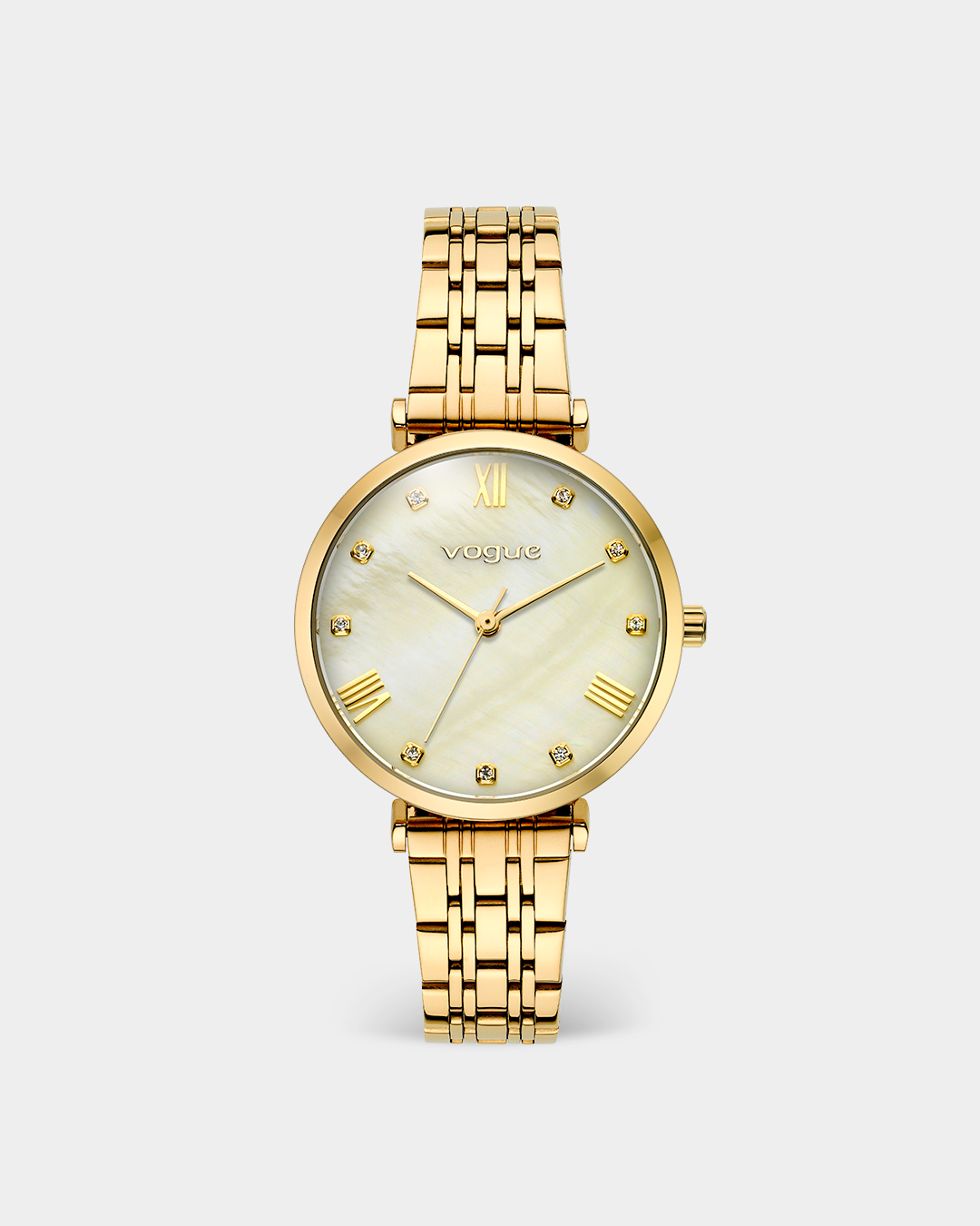 VOGUE NEW BLISS — ΓΥΝΑΙΚΕΙΟ ΡΟΛΟΙ QUARTZ ΜΕ ΣΑΜΠΑΝΙ ΦΙΛΝΤΙΣΙ ΚΑΝΤΡΑΝ ΚΑΙ ΧΡΥΣΟ ΜΠΡΑΣΕΛΕ