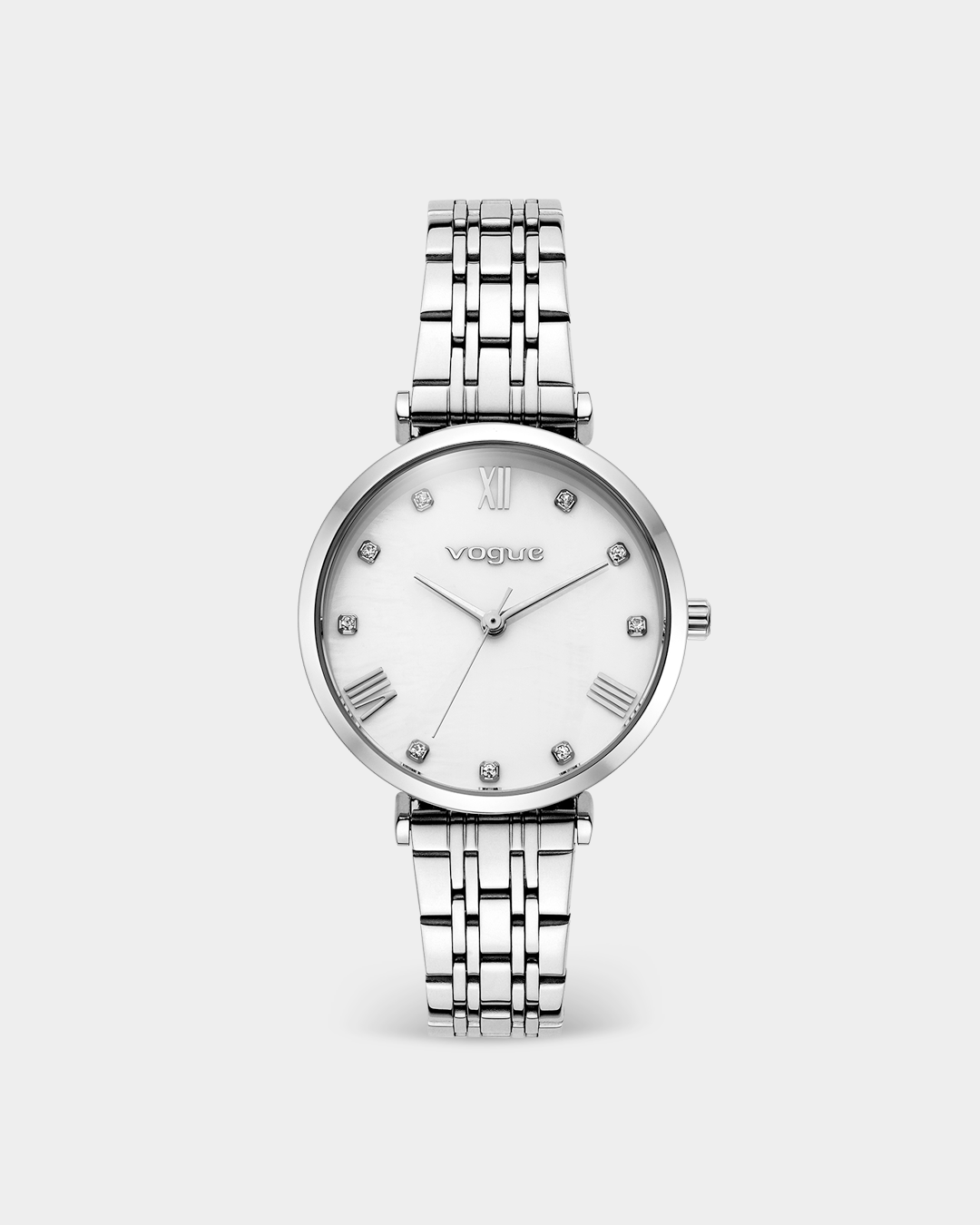 VOGUE NEW BLISS — ΓΥΝΑΙΚΕΙΟ ΡΟΛΟΙ QUARTZ ΜΕ ΛΕΥΚΟ ΦΙΛΝΤΙΣΙ ΚΑΝΤΡΑΝ ΚΑΙ ΑΤΣΑΛΙΝΟ ΜΠΡΑΣΕΛΕ
